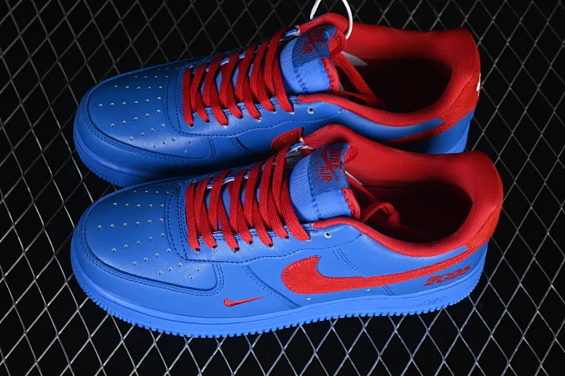All categories Nk Air Force 1 Air Force series Nk Air Force 1 Low Air Force low top Nike Air Force 1'07 Low Year of the Horse joint blue sea flame red Air Force 1 low top casual sneakers DF0188-128